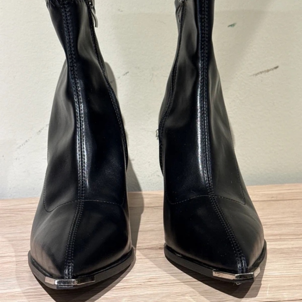 Next Sleek Black Heeled Boots